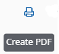 Printer icon indicating the option to create a PDF version of the DegreeMAP audit.
